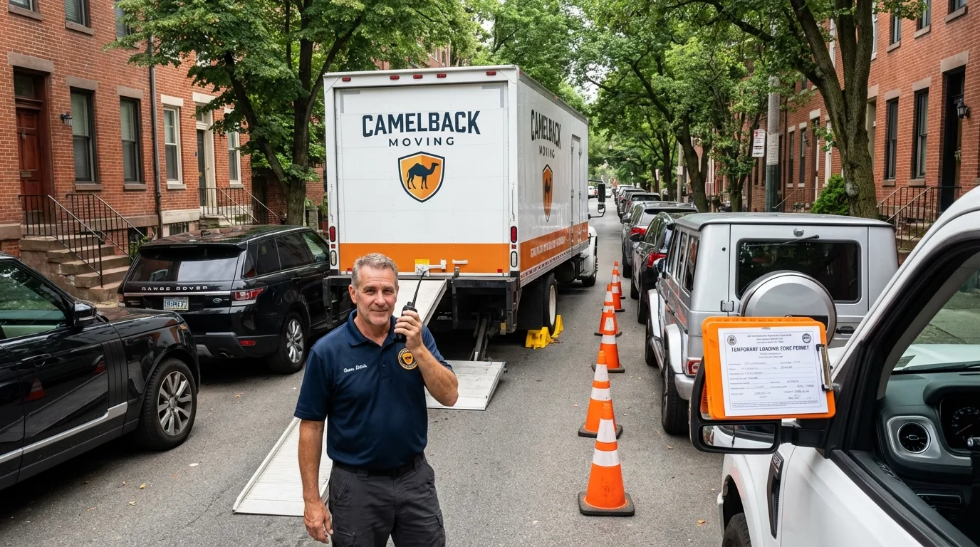 City street loading permit setup in New Baltimore, MI